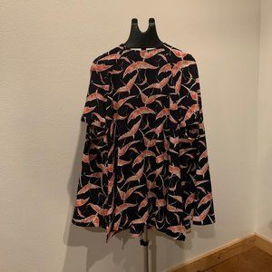 Alexander McQueen Bird Printed Top